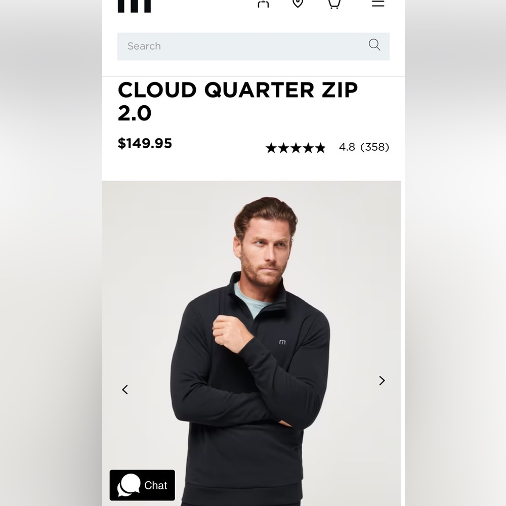 Travis Matthew Cloud Quarter Zip